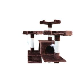 Árbol rascador para gatos Gloria 50 x 50 x 170 cm Marrón Madera Papel Sisal Árbol rascador para gatos Gloria 50 x 50 x 170 cm Marrón Madera Papel Sisal