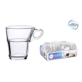 Duralex Set 6 Tazas Café Apilables Transparentes 9 cl Colección Caprice Ø6.2x6.8 cm (12 Cajas) Precio: 96.8899998. SKU: S2210565