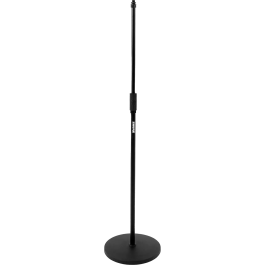 SBG Soporte de Micrófono Recto de Suelo con Base Redonda 30cm | Altura Ajustable 889-1625mm | Acero Negro