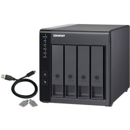 QNAP TR-004 Unidad de Disco Múltiple Negra USB 3.0 4 Bahías RAID