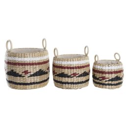 Cesta Colonial DKD Home Decor Natural Granate 30 x 25 x 30 cm Set de 3 Precio: 52.5000003. SKU: S3028971