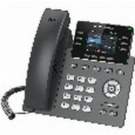 Grandstream GRP-2613 Teléfono IP de Escritorio Negro, 4 Líneas, Pantalla 2.4", Gigabit Ethernet, PoE