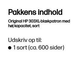 HP Cartucho Tinta Original 303XL T6N04AE Negro 600 páginas