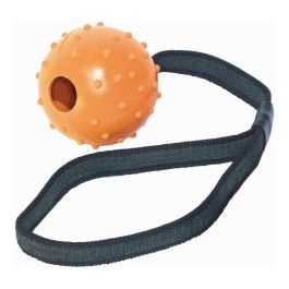 Gloria Pelota de Goma con Cinta para Perro, Flexible y Resistente, Diámetro 6 x 30 cm