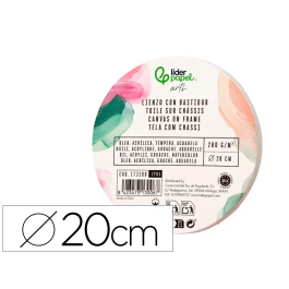 Liderpapel Bastidor Redondo Lienzo Algodon 100% Borde Madera 20 cm Gramaje 280g/m2 Grapado Trasera Certificacion FSC Precio: 3.8236. SKU: B1CRA3YJY3