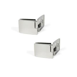 Emuca Juego de bisagras para puerta cristal, central, 4-5mm espesor, Zamak, Cromado brillo Emuca Juego de bisagras para puerta cristal, central, 4-5mm espesor, Zamak, Cromado brillo Precio: 9.78999989. SKU: B13XVQXRV5