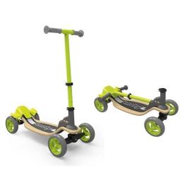 Patín de madera SMOBY de 4 ruedas - Manillar ajustable - Plegable Patín de madera SMOBY de 4 ruedas - Manillar ajustable - Plegable