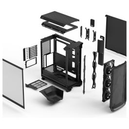 Fractal Design Meshify 3 Ambience Pro RGB Caja PC E-ATX (277 mm) 3 ventiladores USB Tipo C 20 Gbps Negra FRA7340172707189