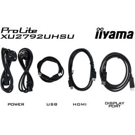 Iiyama ProLite XU2792UHSU-B6 Monitor 27" 4K Ultra HD IPS, 3840x2160, LED, USB-C, HDMI, DisplayPort, Altavoces, Negro