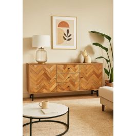 Aparador Home ESPRIT Metal Acacia 170 x 40 x 80 cm