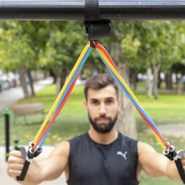 Set de Bandas de Resistencia con Accesorios y Guía de Ejercicios Rebainer InnovaGoods 5 Unidades