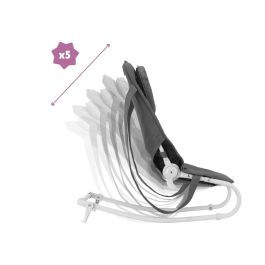 Badabulle Transat Easy Moonlight Tumbona para Bebé desde Nacimiento, 5 Posiciones Ajustables, Plegado Ultraplano y Lavable