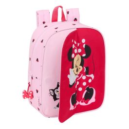 Mochila Escolar Minnie Mouse Naive Rosa 22 x 27 x 10 cm