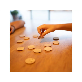 Wondee Kit para Colorear Figuras de Madera Sostenible con 12 Colores Vibrantes, Pinceles y Figuras Originales para Niños