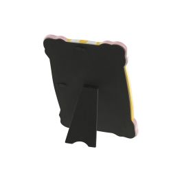 DKD Home Decor Marco de Fotos 15x20 Rosa Amarillo Cerámica Cristal 8 Unidades 22 x 16 cm