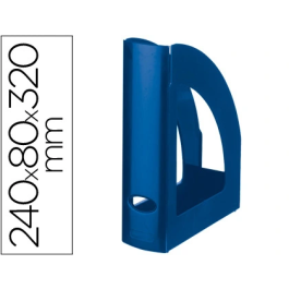 Q-connect Revistero Plástico Azul Opaco Dimensiones 80x320x248 mm Precio: 4.79000038. SKU: B1J2YH8D5C