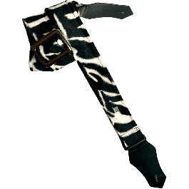 GETM Correa Guitarra Bajo Zebra Nailon Piel Terciopelo Ajustable 165cm