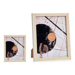 Giftdecor Portafoto Blanco Madera 20x25 cm con apoyapie y gancho para colgar - PP y Vidrio (24 Unidades)