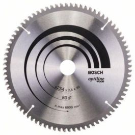 Hoja de sierra circular de carburo BOSCH PROFESSIONAL 254 x 30 x 2,5 mm (80 dientes) - Madera Precio: 79.5900006. SKU: B17T3WSGNX