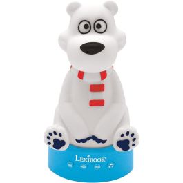 LEXIBOOK Oso Polar 3D Luz Nocturna Cuentacuentos en Español con 30 Historias y Melodías, Educativo para Niños +3 Años