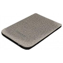 Pocketbook Funda Flip WPUC-627-S-GY para PocketBook Basic Lux 2 y Touch Lux 4 - Imitación Piel, Microfibra, Marrón Gris