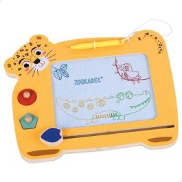 Woomax Pizarra Mágica de Madera con Diseño de Animales para Niños de 3 a 10 Años