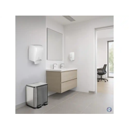 Maul Papelera Metálica Cycle Acero Inoxidable con Pedal 40 Litros Doble Compartimento