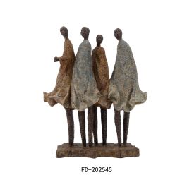 DKD Home Decor Figura Decorativa Africana Colonial de Resina Multicolor 14.5 x 41 x 33.5 cm Precio: 45.50000026. SKU: S3039534