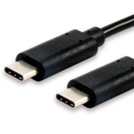 Equip Cable USB Tipo C Macho a Tipo C Macho 1M, Reversible, PVC, Certificado, Niquelado, AWG 30, Negro Precio: 6.50000021. SKU: B12X76QQDX