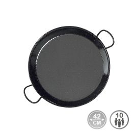 Vaello Paellera Tradicional de Acero Esmaltado Ø42 cm para 10 Personas, Compatible con Cocinas de Gas Precio: 17.5000001. SKU: S6501216