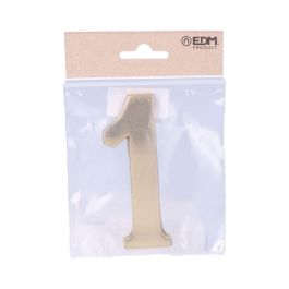 Edm Número 1 Latón Pulido 10cm Fijación Invisible - Números