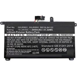 CoreParts Laptop Battery for Lenovo 30.40Wh Li-Pol 15.2V 2000mAh Black, T570, ThinkPad T570, ThinkPad T570 20H9003ACD, ThinkPad T570 20H9003BCD, Precio: 61.49999966. SKU: B1CLWLWCXX