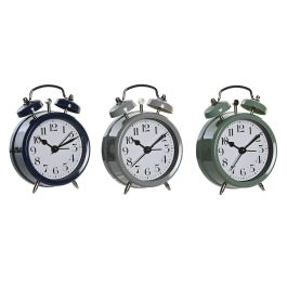 Reloj Despertador DKD Home Decor Azul Verde Gris Vintage (3 Unidades)