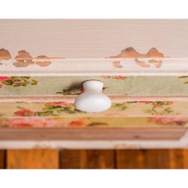 Rei mod .821 Blister con 4 Pomos Redondos para Mueble, Porcelana Acabado Blanco, Ø35mm