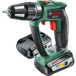 BOSCH Taladro percutor inalámbrico PSB Ergo 18 LI-2 con 2 baterías