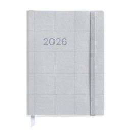 Agenda Anual (2026) Miquelrius Basic Cuadros Cosida Tapa Simil Piel Con Goma Journal 122X168 S/V Silver Precio: 12.50000059. SKU: B13D9C5MQR