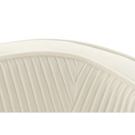 DKD Home Decor Sillón Glam Crema de Poliéster y Metal, Desmontable, Altura Asiento 45 cm, 73 x 70 x 68 cm DKD Home Decor Sillón Glam Crema de Poliéster y Metal, Desmontable, Altura Asiento 45 cm, 73 x 70 x 68 cm