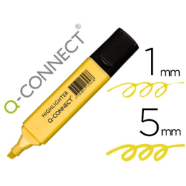 Q-connect Rotulador fluorescente pastel amarillo punta biselada trazo 1-5 mm Precio: 6.50000021. SKU: B189VB5X68
