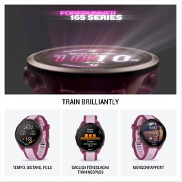 Garmin Forerunner 165 Music Reloj GPS 1.2" AMOLED Gris Táctil 390x390 Píxeles con Almacenamiento de Música