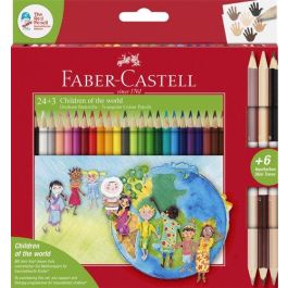 Lapices De Colores Faber-Castell Estuche De 24+3 Bicolor Niños Del Mundo (Set de 6) Precio: 47.49999958. SKU: B1DXHHZG3F