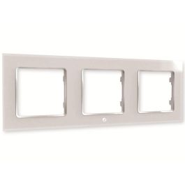 Shelly Marco de pared Wall Frame 3 para Interruptor de Pared, Blanco, 3 módulos