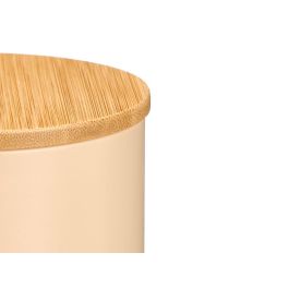 Tarro Alto Tapa Bambú Espagueti Beige Kinvara 12x28.8x12 cm (Set de 12)