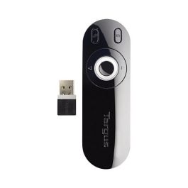 Targus AMR39EU Presentador Láser Inalámbrico 2.4GHz, Control Remoto para Presentaciones, Puntero, Alcance 15m, USB, Compatible con PowerPoint, Keynote, Windows, Mac