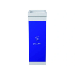 Paperflow Papelera de Reciclaje para Papeles con Tapa, Poliestireno, 60 L, 76x36.3x26.3 cm