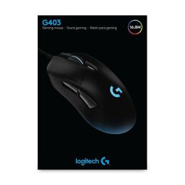 Logitech Ratón Gaming G403 HERO, Sensor HERO 25K, USB Type-A