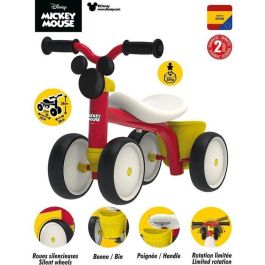 Smoby Correpasillos Rookie de Metal Mickey Mouse Clásico, diseño retro ideal para la primera edad y desarrollo, a partir de 12 meses Smoby Correpasillos Rookie de Metal Mickey Mouse Clásico, diseño retro ideal para la primera edad y desarrollo, a partir de 12 meses