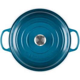 Le Creuset Olla Gourmet de Hierro Fundido 30cm, Azul Turquesa
