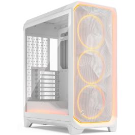 Fractal Design Meshify 3 Ambience Pro RGB White TG Clear Tint - Caja Torre ATX, Blanco, Vidrio Templado, Refrigeración Avanzada, FD-C-MES3A-05