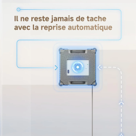 Dreame Robot Limpiacristales C1 AABHR59022 Protección y Seguridad Fiables Tecnología CornerClean Limpieza en Húmedo a Fondo