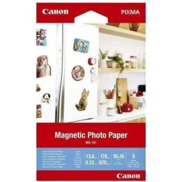 Canon Papel Fotográfico Magnético MG-101 3634C002 A4 10x15 cm, 5 hojas